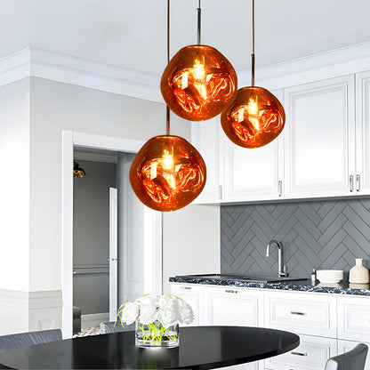 Unique Handmade Glass Ball Modern Pendant Light