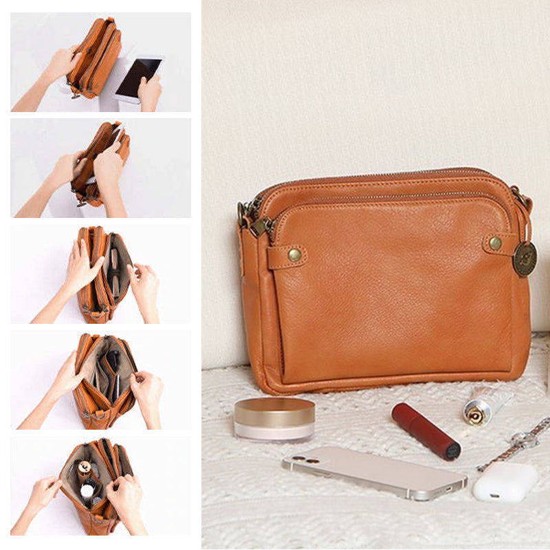 Premium Leather Crossbody Handbag