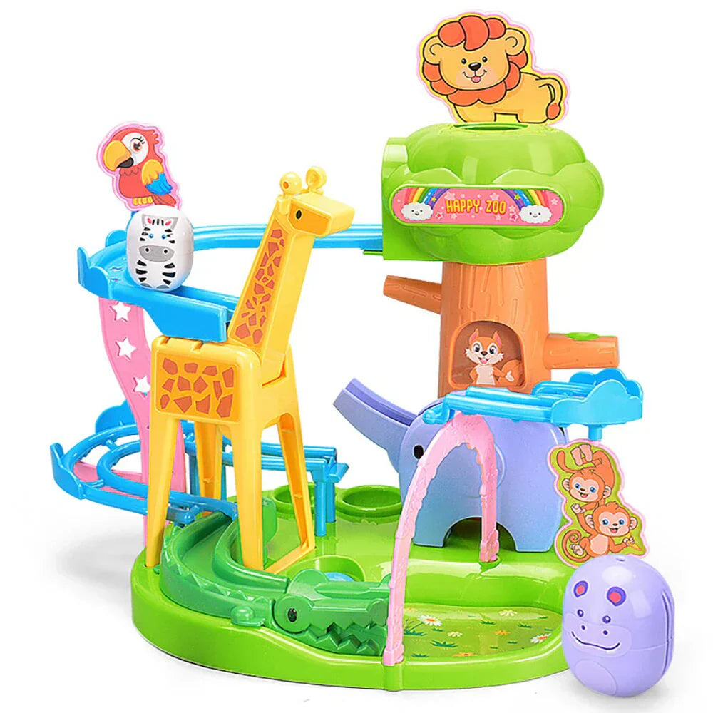 Fun Animal Playset with Slides and Figures