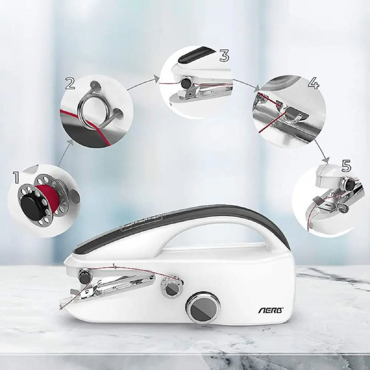 Compact Travel Sewing Kit Machine