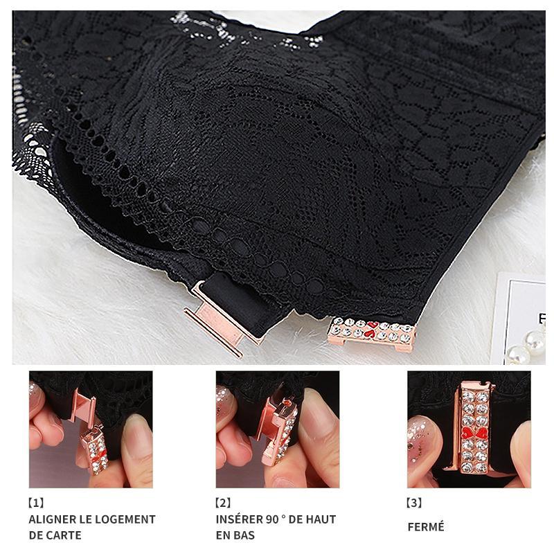Comfortable Crossback Front Hook Bra