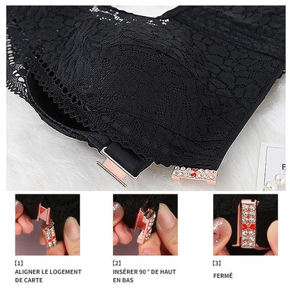 Comfortable Crossback Front Hook Bra