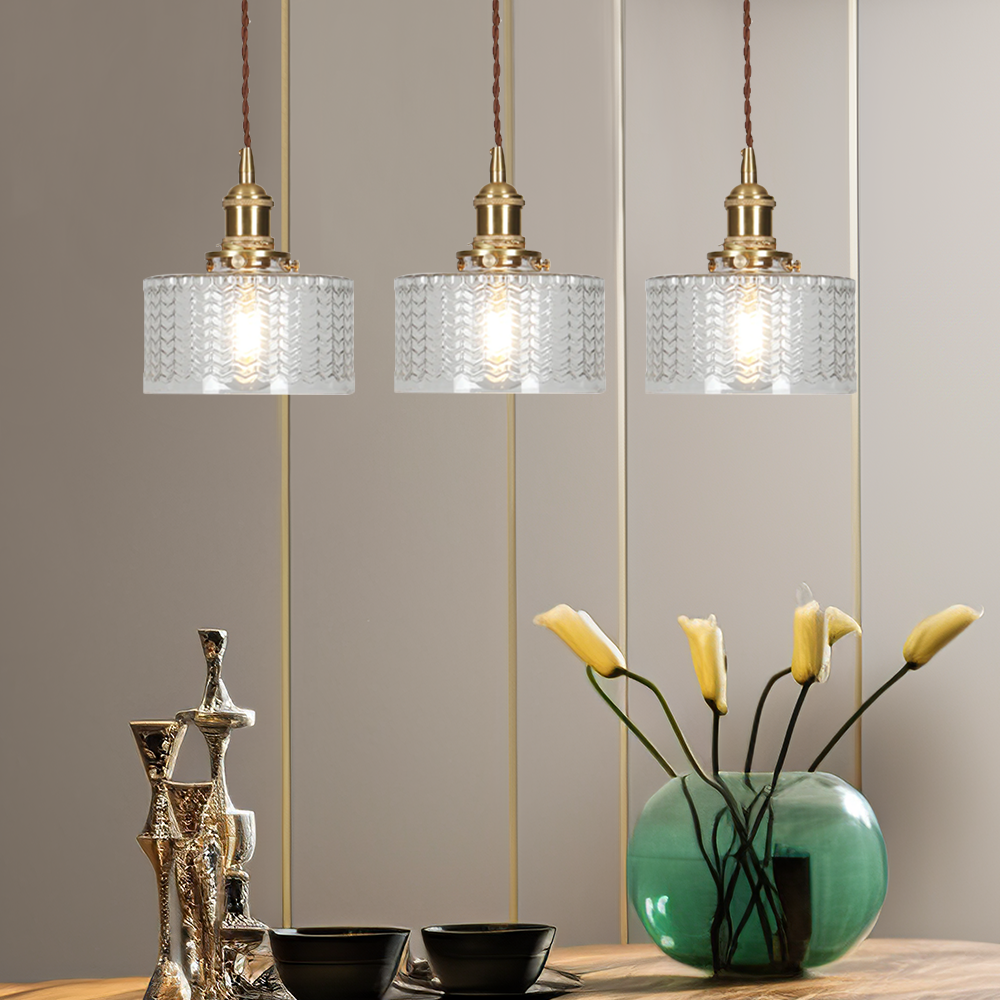 Classic Elegant Glass Drop Pendant Light