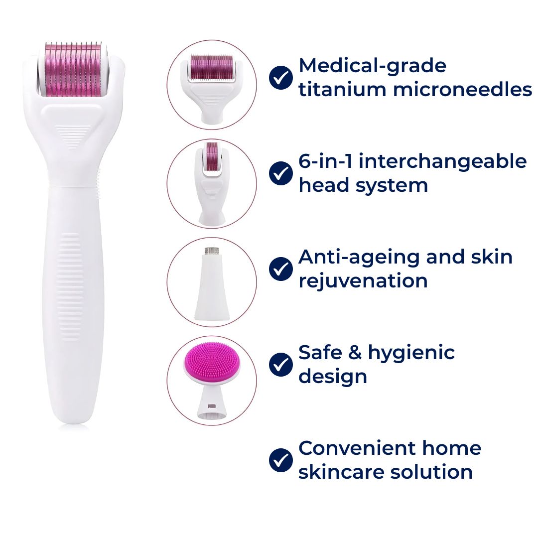 Professional Skin Rejuvenation Derma Roller Kit for Women