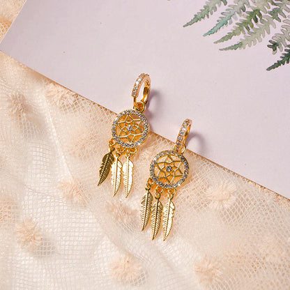Luxurious 14k Gold Stud Earrings