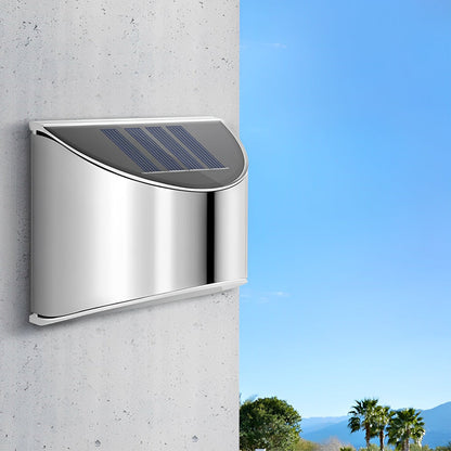 Sleek Outdoor Solar Powered Wall Light