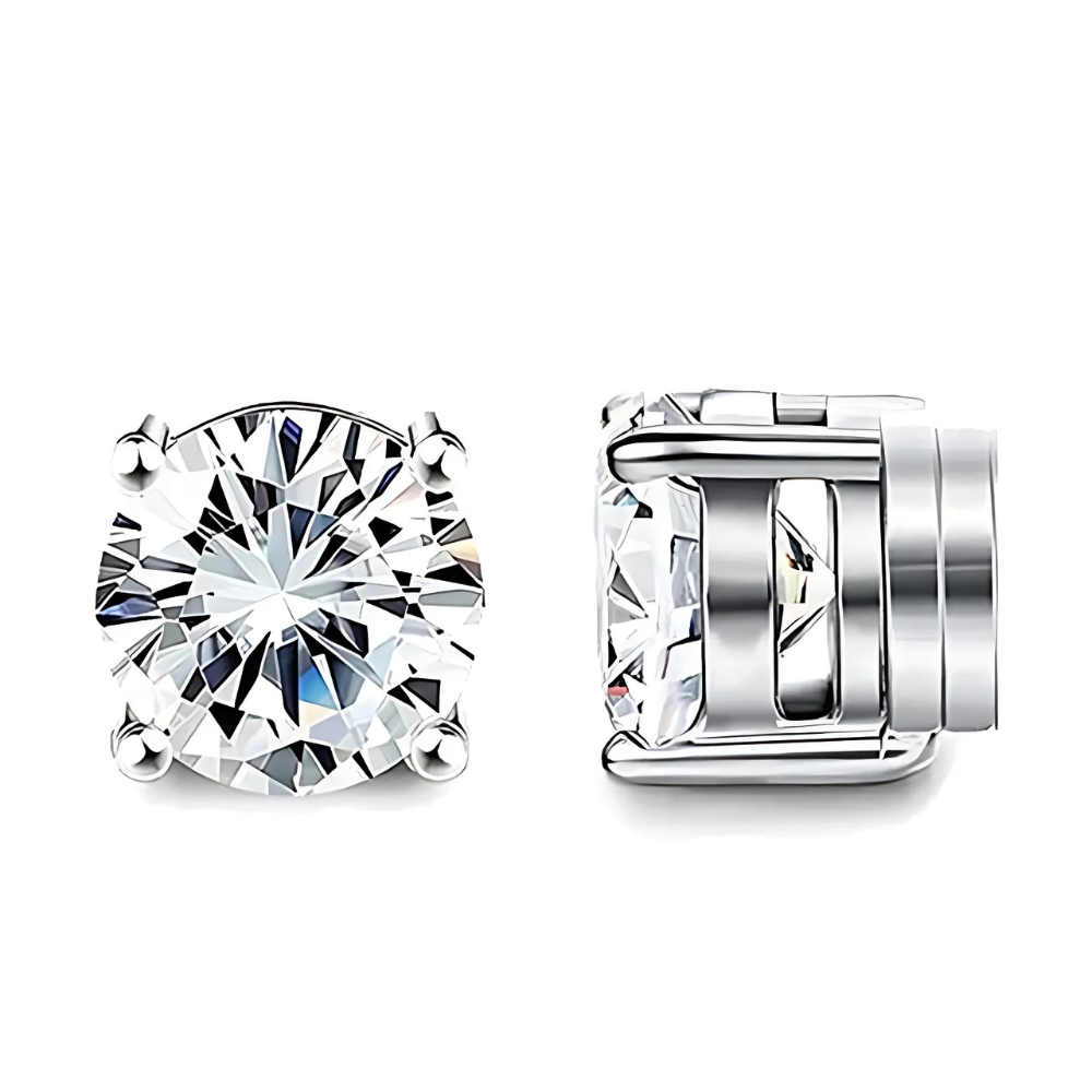Sparkling Crystal Magnetic Earrings – Luxury