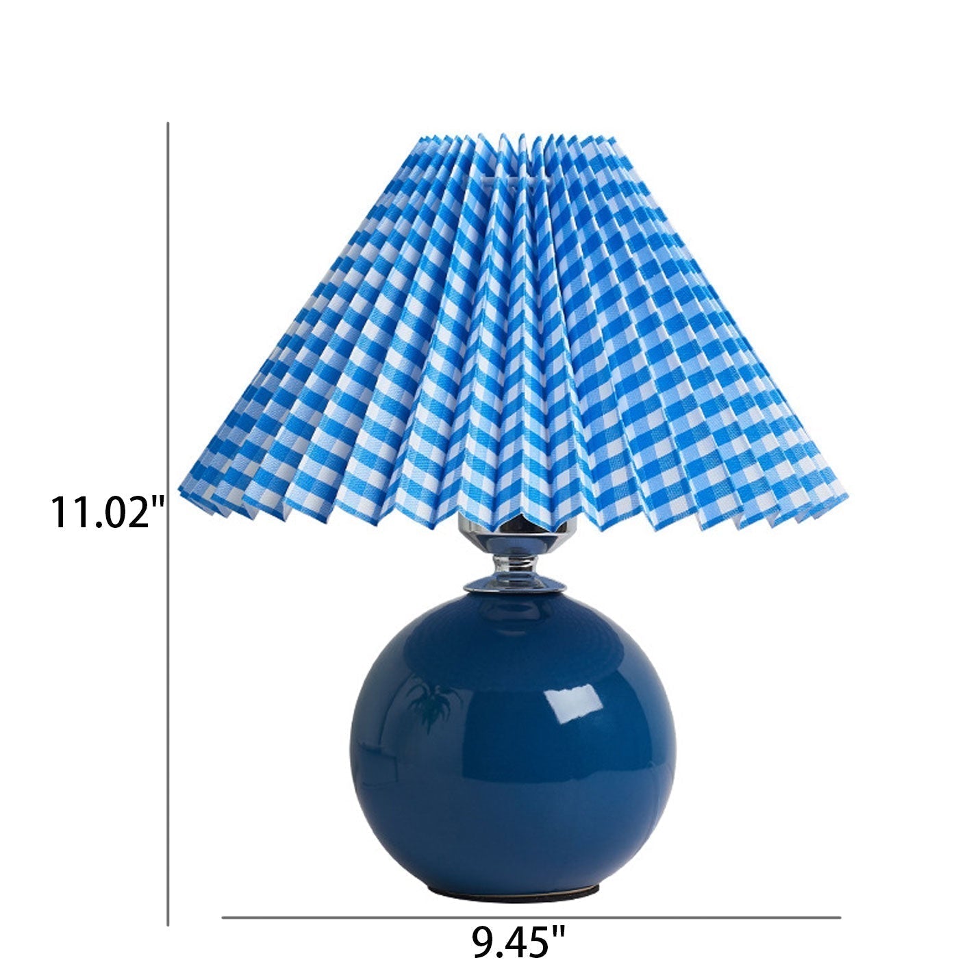 Simple Ceramic Desk Lamp with Folded Shade