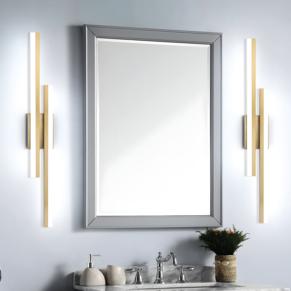 Sleek 2-Light LED Wall Sconce with Dimmer - Cofik