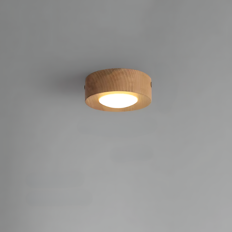 Stylish Wooden Ceiling Lamp with LED Spot Light