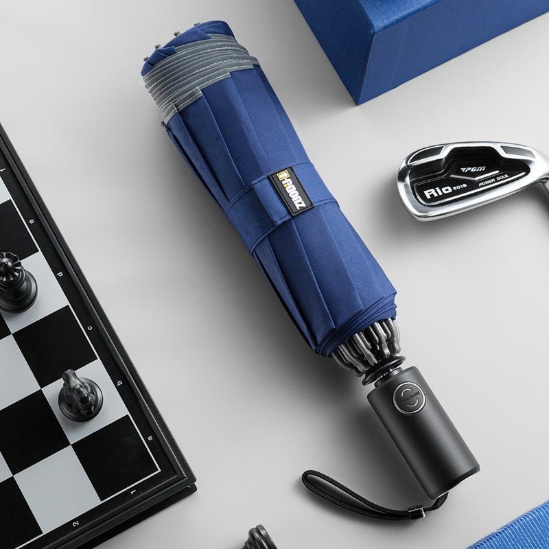 Waterproof Compact Folding Umbrella with LED Lights