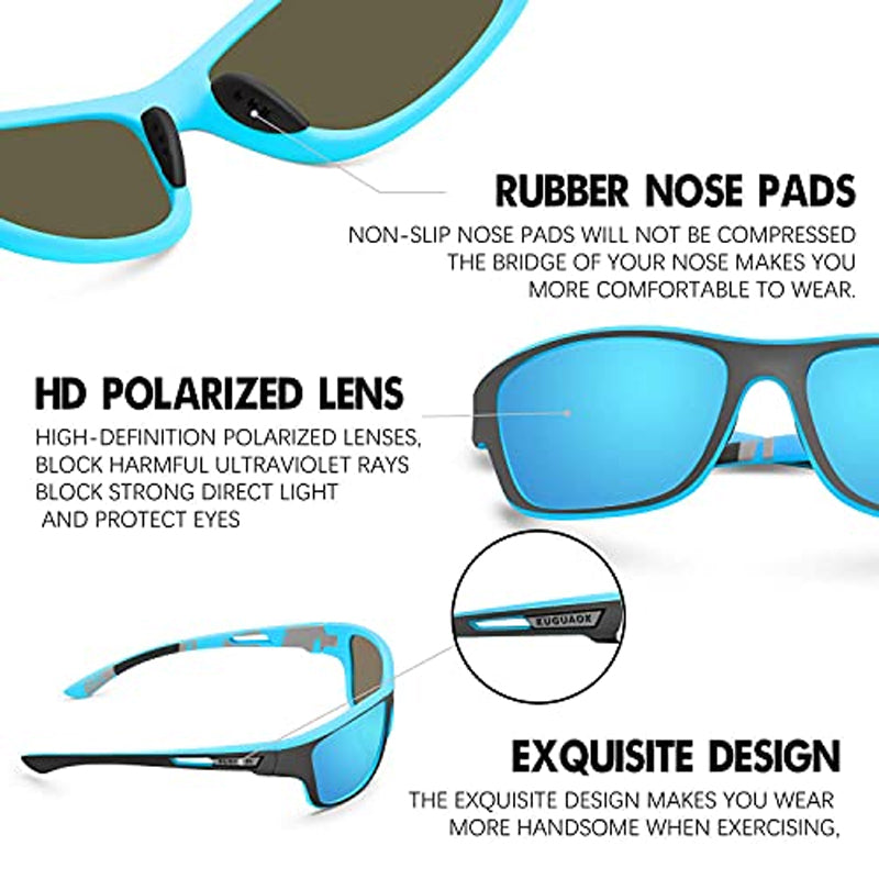 Noxord | Active Sport Sunglasses with Polarized Anti Glare Lenses