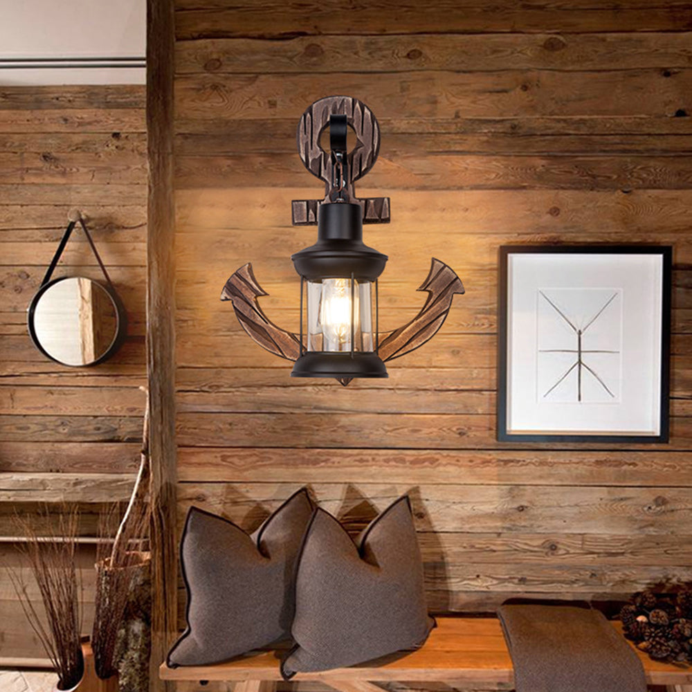 Rustic Nautical LED Wall Lamp