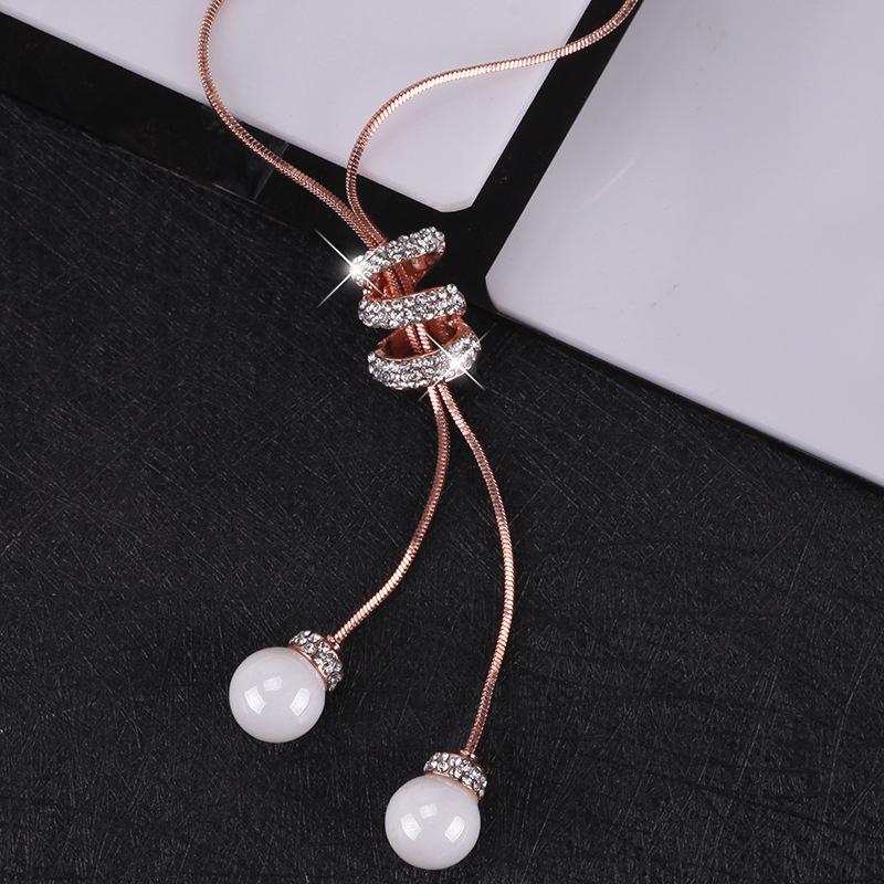 Cozy Sweater Necklace for Ladies