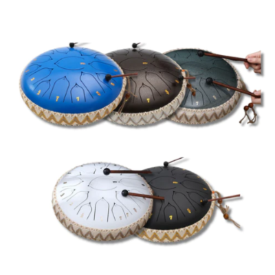Metal Tongue Drum for Mindful Meditation Practice
