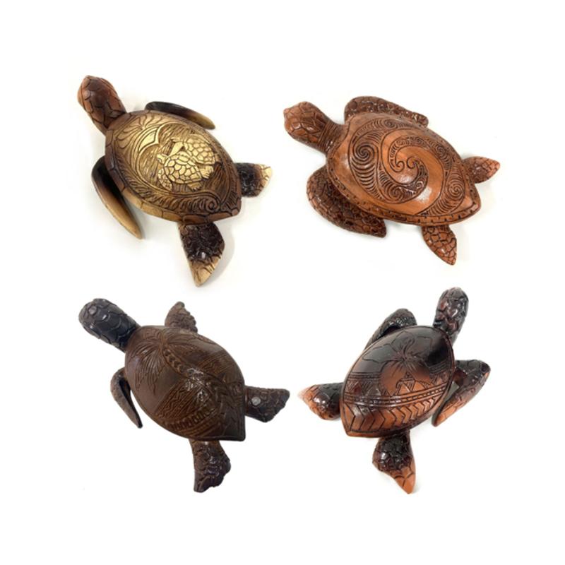 Handcrafted Wooden Sea Turtle Figurine