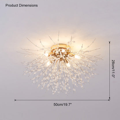 Elegant Crystal Ceiling Light Fixture