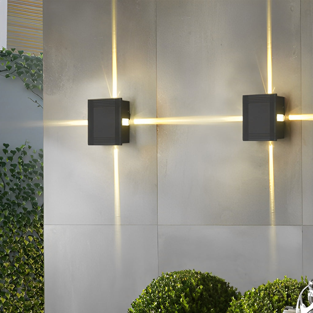 Outdoor 12W LED Star Wall Light Waterproof Modern Lamp
