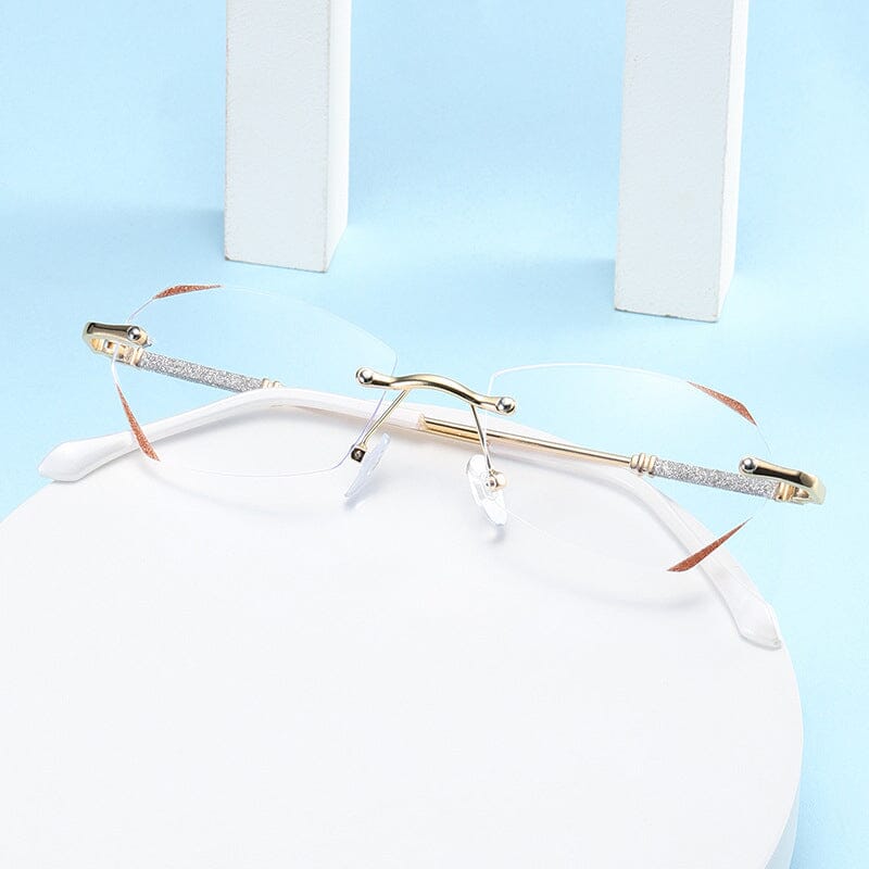Stylish Rimless Blue Light Blocking Readers
