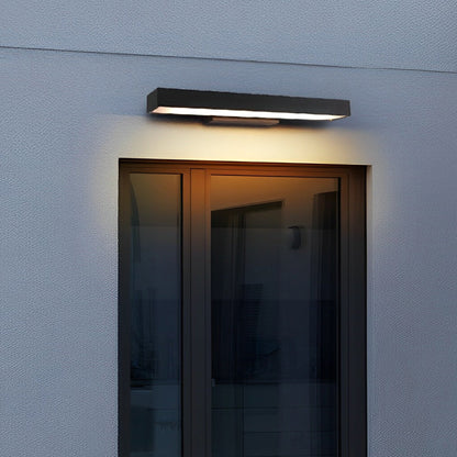 Weatherproof Automatic Black Outdoor Wall Lamp