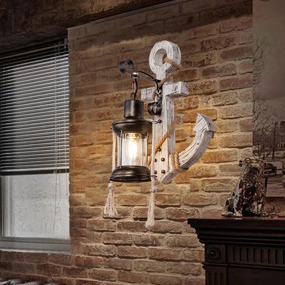 Rustic Nautical LED Wall Lamp
