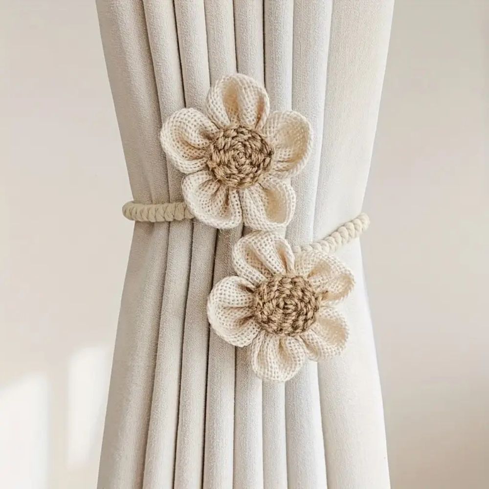 Decorative Floral Curtain Ties | 2 Piece Set - Cofik