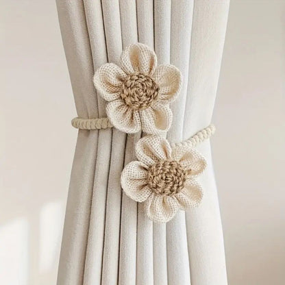 Decorative Floral Curtain Ties | 2 Piece Set - Cofik