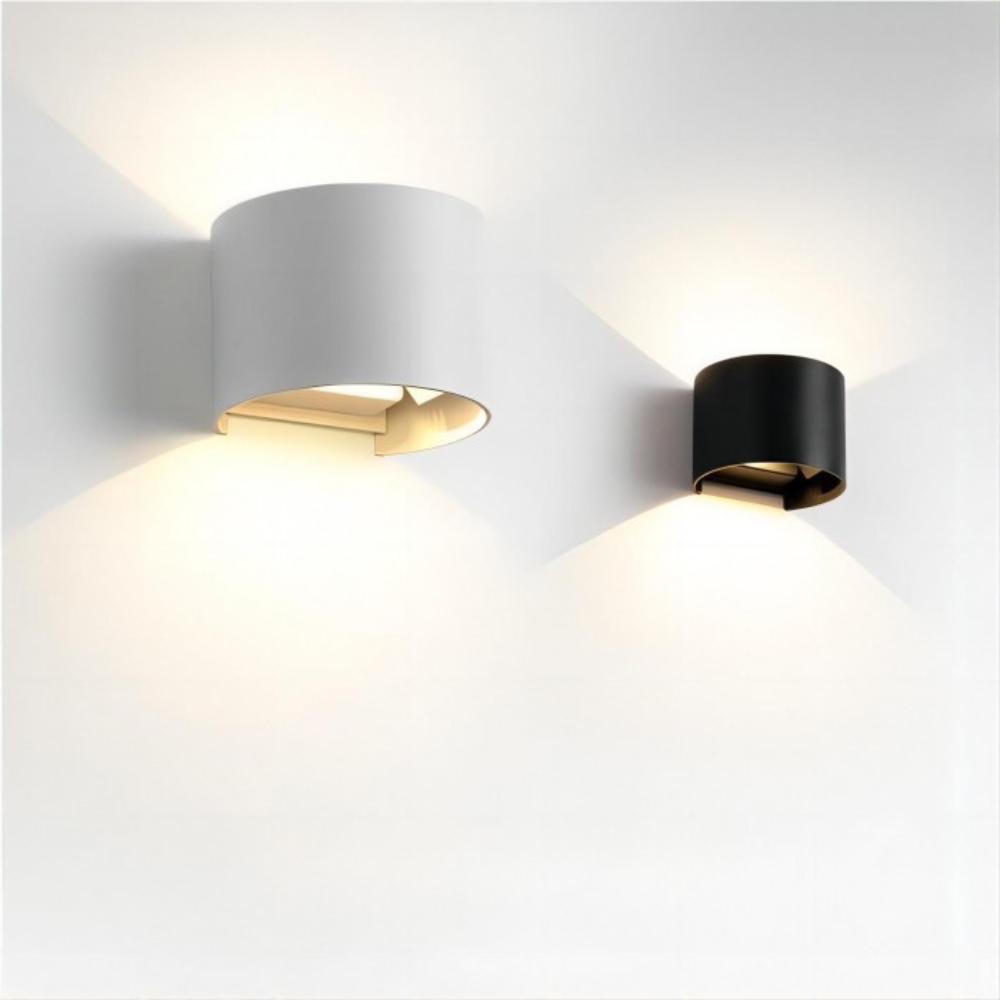 Contemporary White LED Cube Wall Light