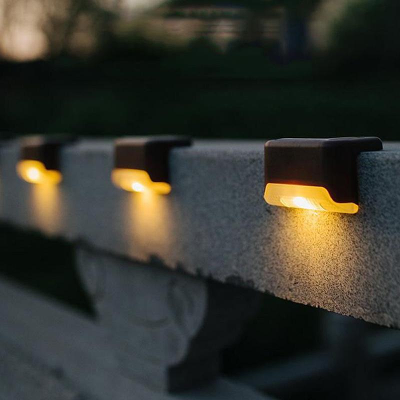 Solar Powered Outdoor Step Lights (4 Pack)