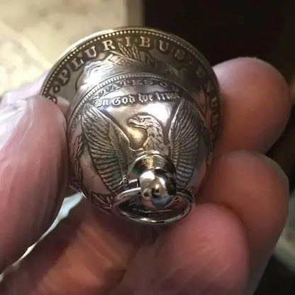 Classic Morgan Silver Coin Bell