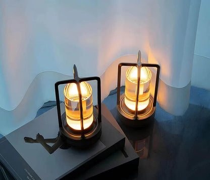 Compact LED Glass Desk Lamp