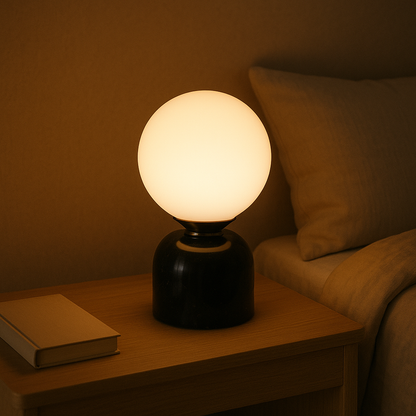 Elegant Glass Table Lamp Scandinavian Style