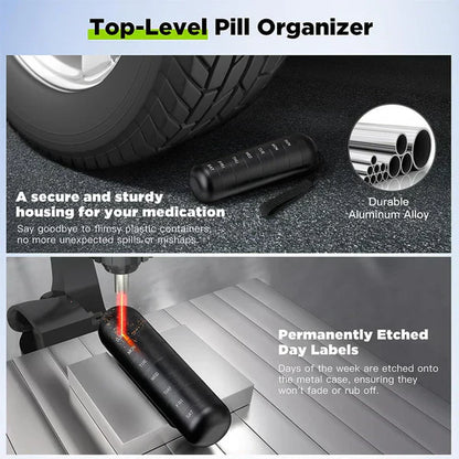 Waterproof Daily Pill Box with 7 Day Organizer