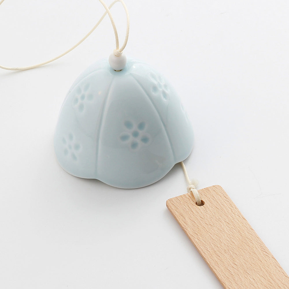 Delicate White Ceramic Wind Chimes