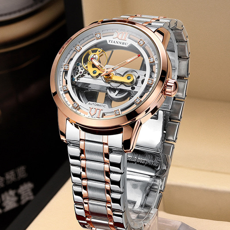 Slim Automatic Skeleton Mechanical Men's Watch
