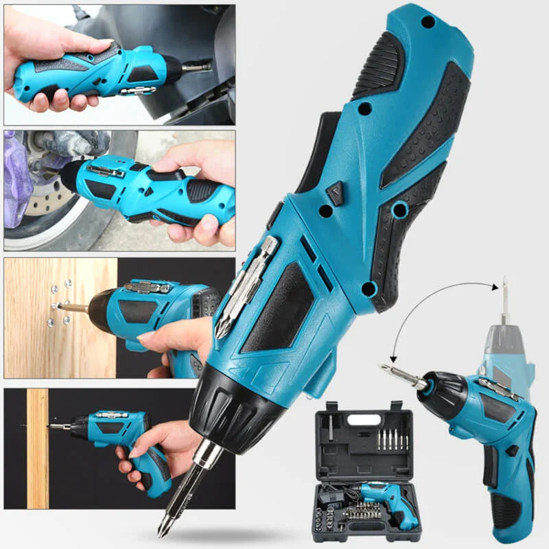 Compact Portable Power Drill Set