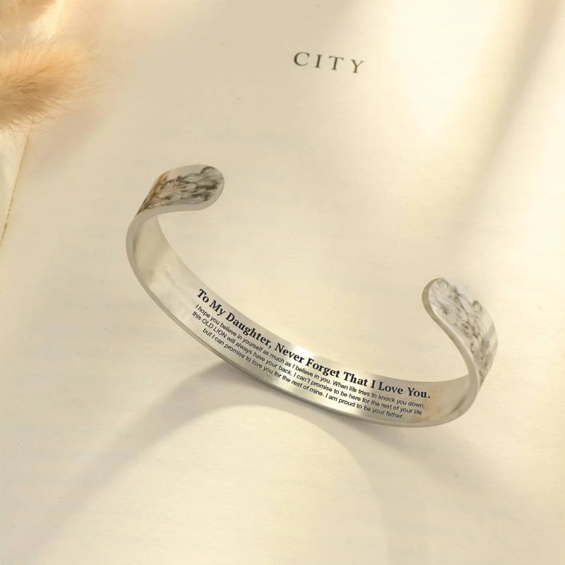 Dad's Love Heartfelt Proud Daughter Bracelet