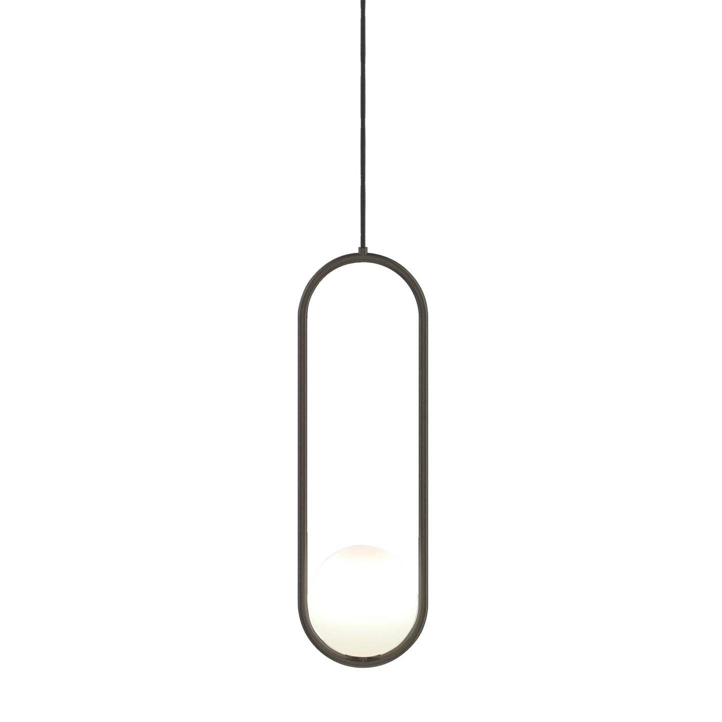 Sleek Brass Pendant Light Adjustable Ceiling Fixture
