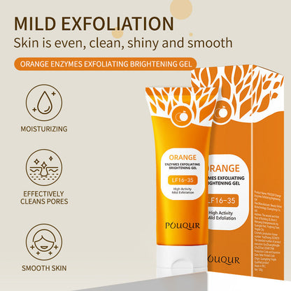 Natural Orange Facial Exfoliating Scrub Gel