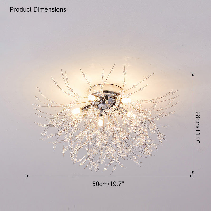 Elegant Crystal Ceiling Light Fixture
