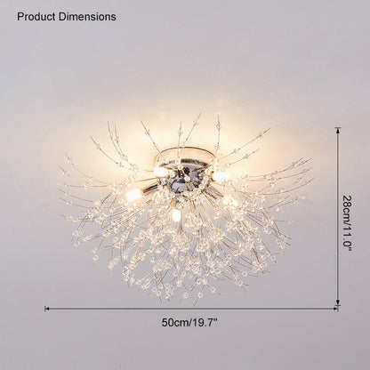 Elegant Crystal Ceiling Light Fixture