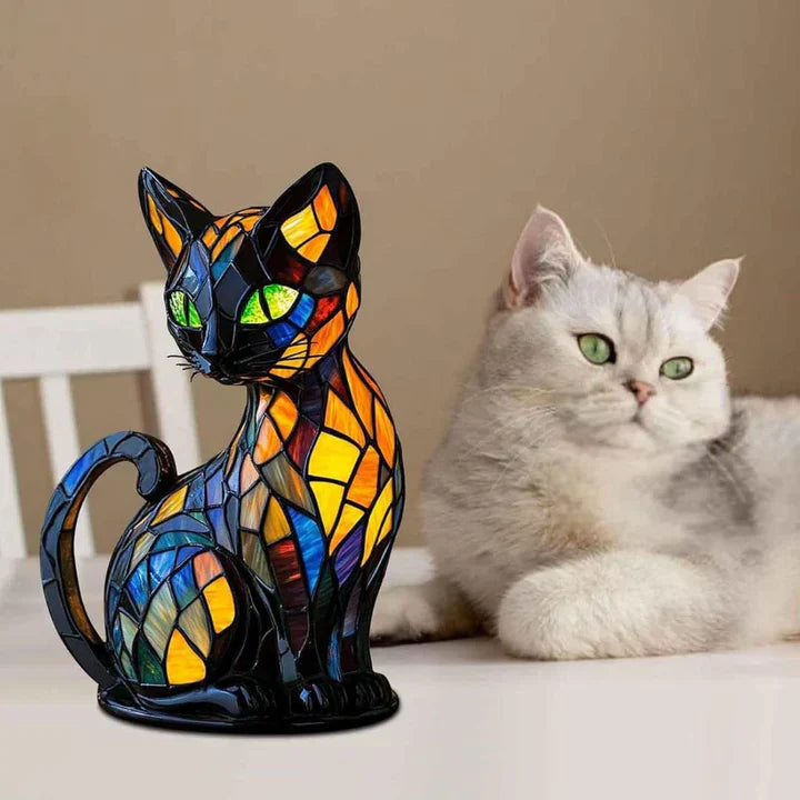 Cozy Glowing Cat Table Lamp – Warm Home Decor