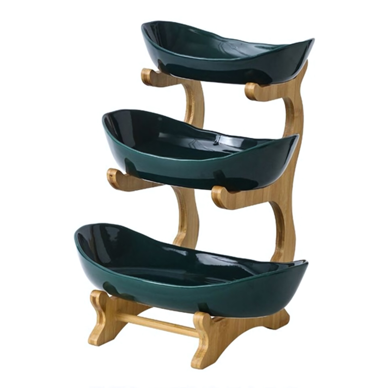 Stackable 3 Tier Plastic Fruit Bowl
