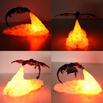 Colorful LED Dragon Table Lamp