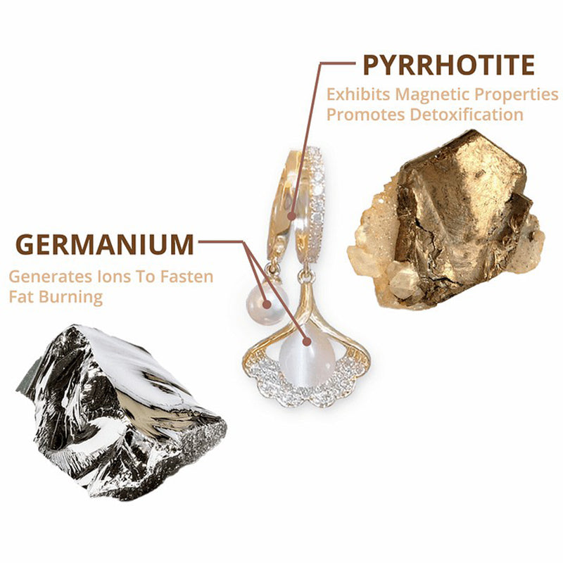 Healing Magnetic Earrings with Germanium Therapy