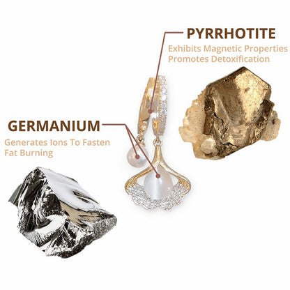 Healing Magnetic Earrings with Germanium Therapy