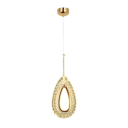 Simple Round Glass 3 Level Dimmable LED Pendant Light