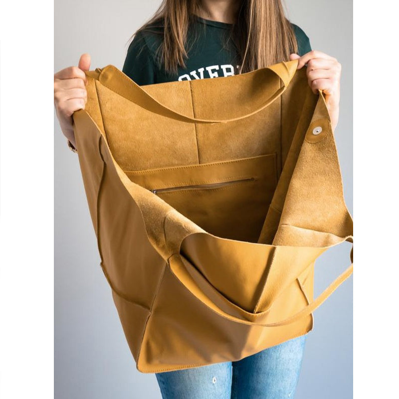 Large Genuine Leather Tote Bags
