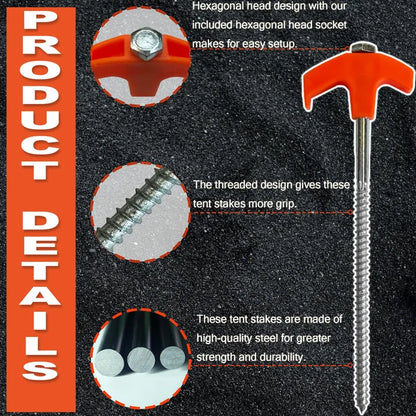 Heavy Duty 8 Camping Ground Stakes