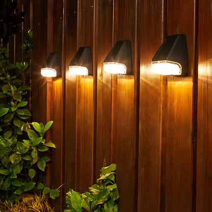 4 Pack Automatic Outdoor LED Solar Step Lights Warm White